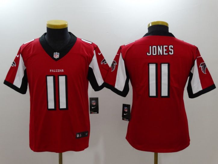 Youth Atlanta Falcons 11 Jones Red Nike Vapor Untouchable Limited NFL Jersey